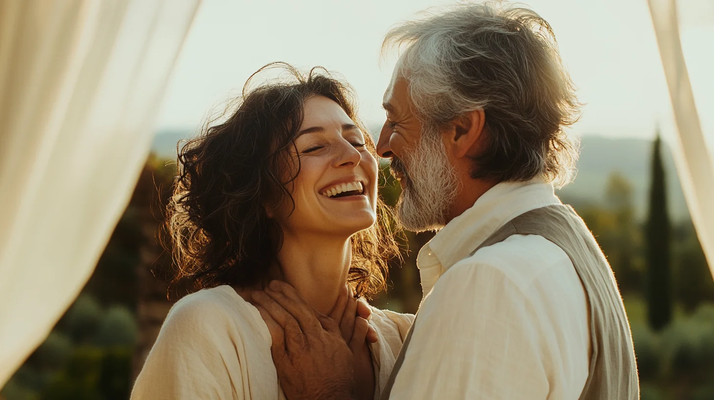 Coppia italiana matura in momento intimo